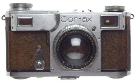 ZEISS Contax vintage 35mm rangefinder film camera Sonnar 1:2 f=5cm collapsible lens