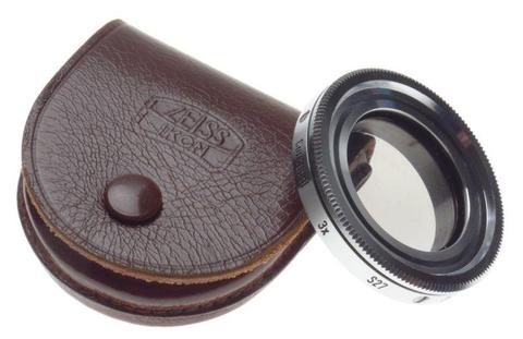 ZEISS Ikon CONTAPOL 3x S27 338 Chrome polarizing filter lens for Contaflex vintage 35mm film camera
