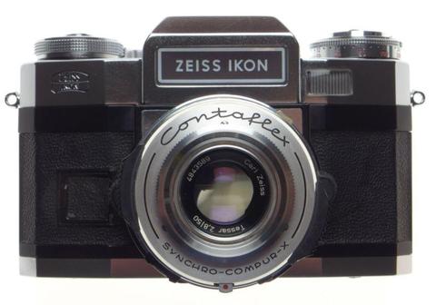 ZEISS Ikon CONTAFLEX SLR 35mm classic film camera Compur-sychro X shutter Tessar 2.8/50mm MINT