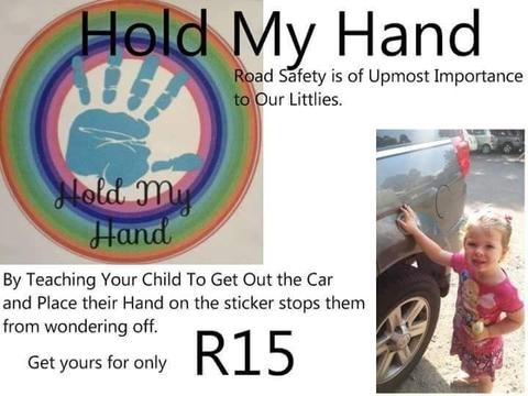 Pass it on Baby: Hold My Hand Car Sticker
