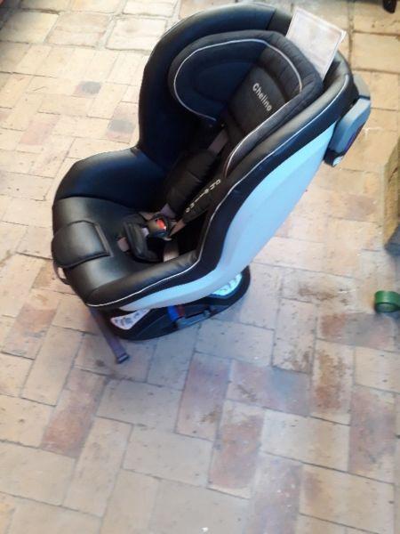 Chelino Isofix bucket leather seat ( 6 months to 5 yrs)