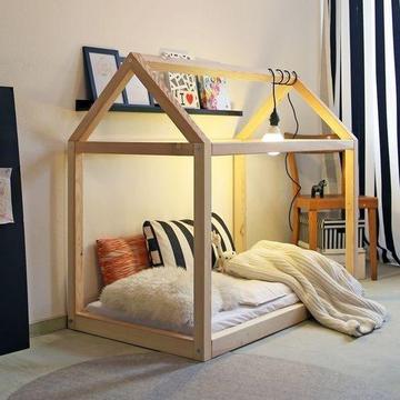 Wooden House Bed