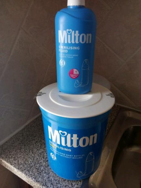 Milton sterilizing liquid and container R50