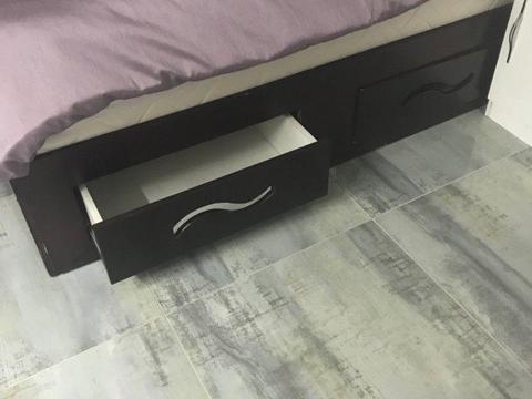 Bed base for sale with 4 drawers , ideal storage for shoes or bedding