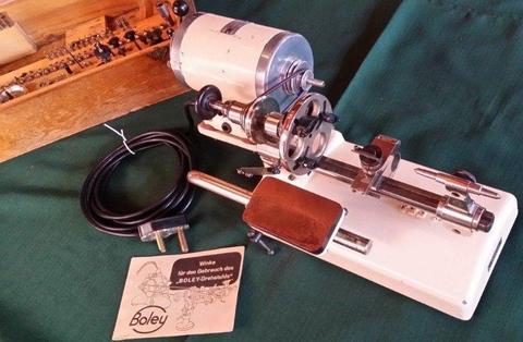 Early 20th Century Boley - Flume Miniature Watchmakers Lathe in Good Working Condition