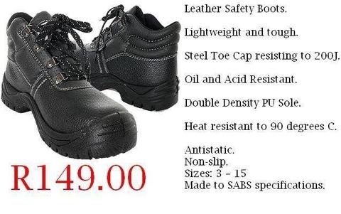 Safety Boots, Safety Shoes, Gumboots, Conti Suit Overalls, Golf Shirts, T-Shirts