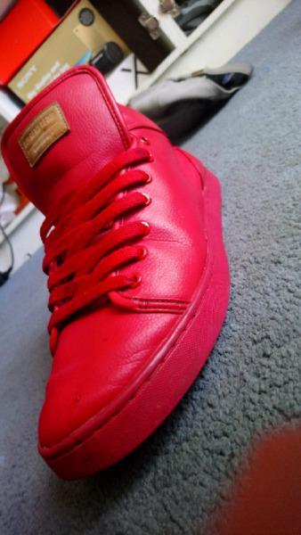 Supreme red shoes UK 9