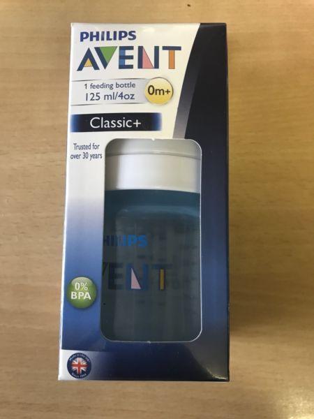 Sealed philips avent classic+ 0m+ bottle (blue) - New