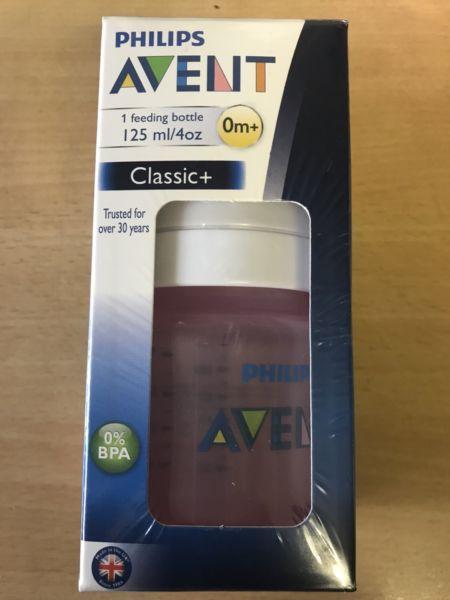 Sealed philips avent classic+ 0m+ bottle (pink) - New