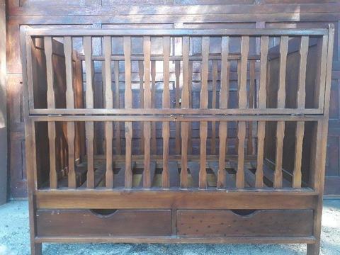 Wooden cot