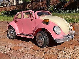 Vintage Pink Childrens Electric Car