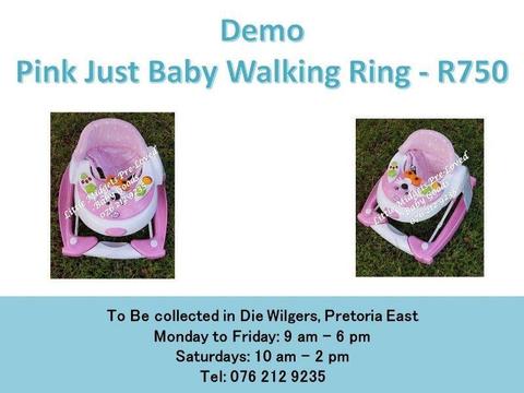 Demo Pink Just Baby Walking Ring