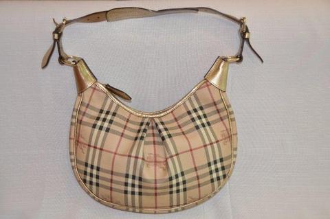 Burberry haymarket hobo handbag/ shoulder bag