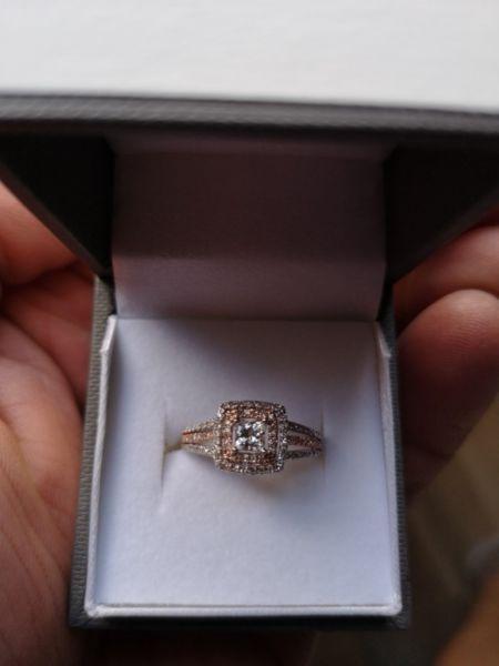 Engagement Ring 9 ct Rose Gold
