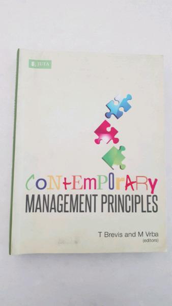 Contemporary Management Principles UNISA textbook for sale