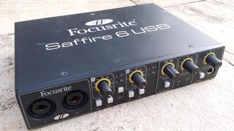 Focusrite Saffire 6 USB Audio Interface + USB cable