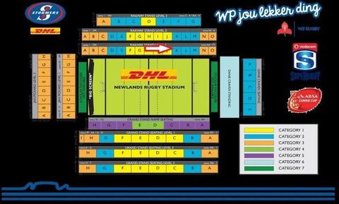 Rugby Championship: SA vs ENG - 23rd June 2018 - Last ticket @ R1000 - Railway-L1-Block K