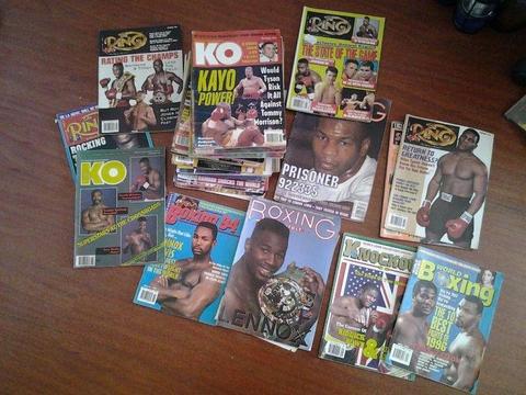 30 boxing magazines from the 90s