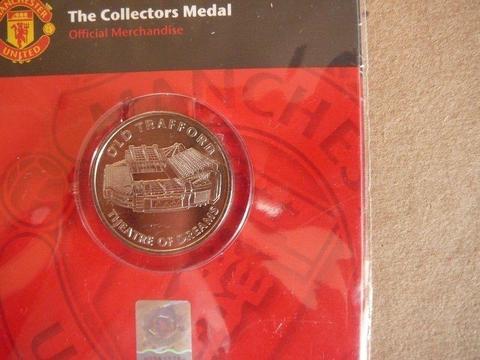 MANCHESTER UNITED SOCCER collectors COIN MEDAL,price for ALL 3 coins