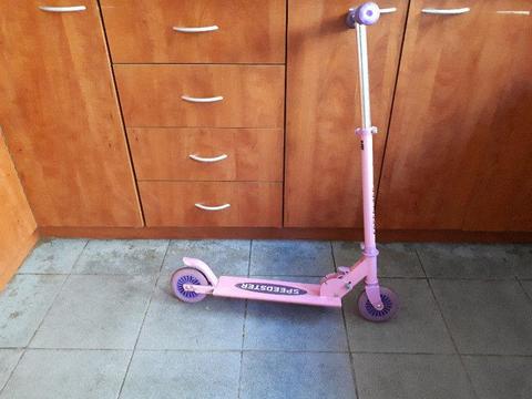 Girl's push scooter