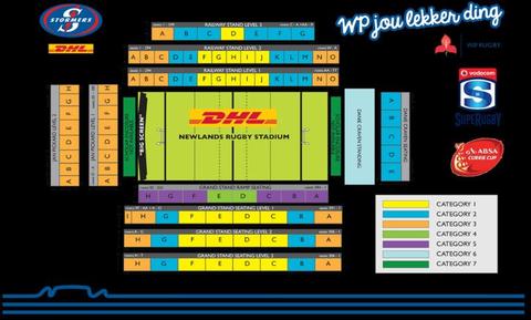 Rugby tickets (x4) for England v South Africa, Newlands June 23
