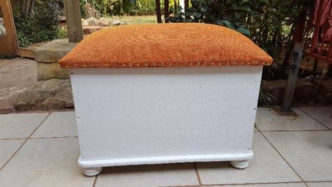 Beautiful white and orange storage box