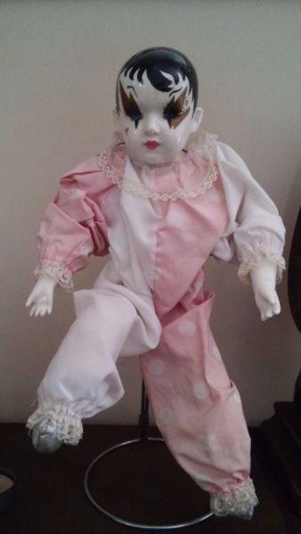 porcelain clown doll