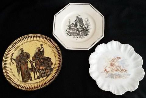 Clearance!! 3 x Vintage (wall) plates