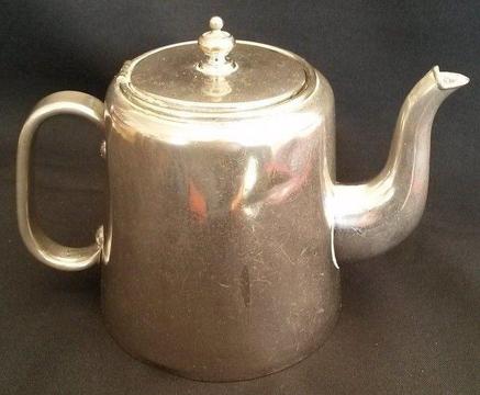 Vintage hotelware 1 litre silver plated teapot