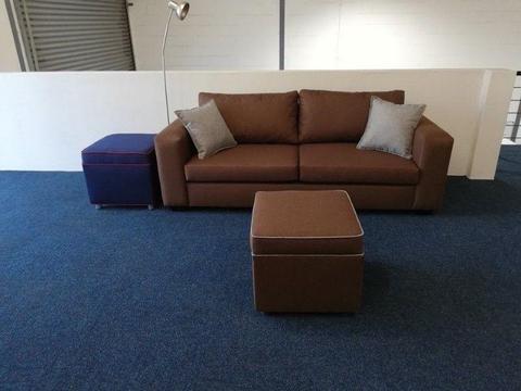 Bobby 2.3m sofa set with 2 ottomans