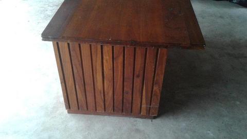 Solid Kiaat desk for sale