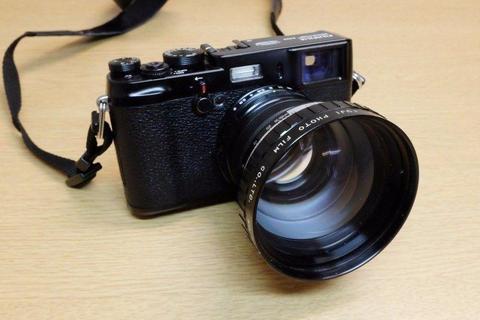 Fujifilm X100 Black Limited Edition with two Fuji converters