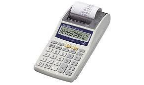 Sharp Handheld Electronic Printing Calculator PORTABLE WIRELESS MINI TILL