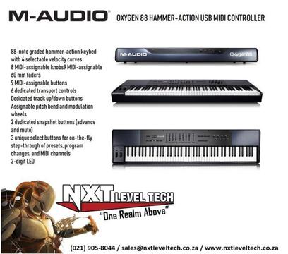 M-AUDIO OXYGEN88 Key Graded Hammer-Action USB MIDI Controller