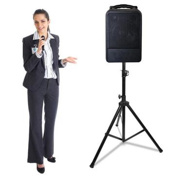 Hire a PA system for R850 per weekday or weekend