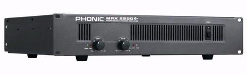 PHONIC MAX 2500 AMPLIFIER NEW