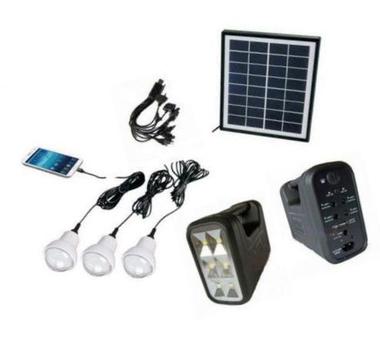 Solar lighting kits Cell phone charger