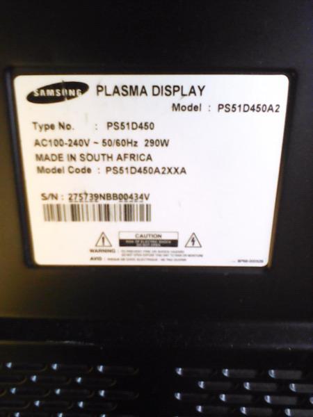 PS51D450 samsung tv