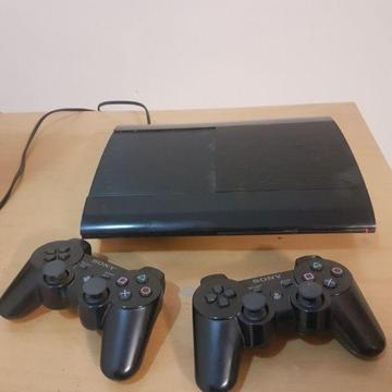 Sony PS3 Slim 500GB, have the Original Box, 2X Controllers+ Games