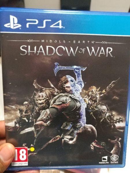 Shadow of war for sale or swap PS4