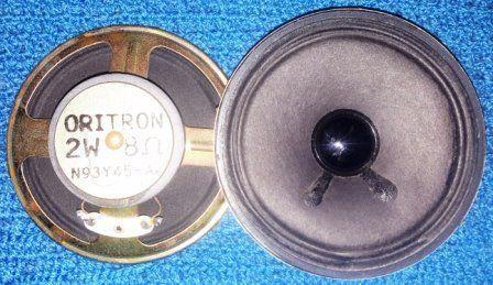 USED Electronic Spares - Round Replacement Speakers - Pairs of Loudspeakers - Oritron 2 Watt