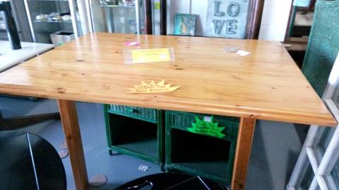 Large pine dining room table