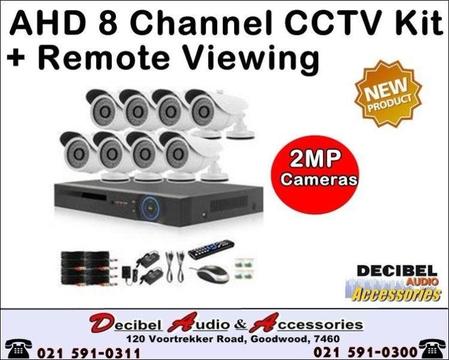 AHD 8 Channel CCTV Kit with Remote Viewing