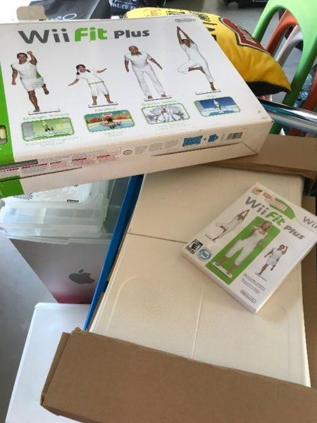 Wii Fit Plus balance board, game and some wii accessories