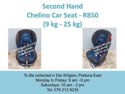 Second Hand Chelino Car Seat (9 kg - 25 kg)