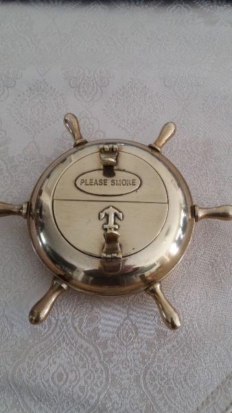 Vintage Nautical Brass Ashtray