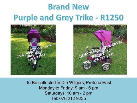 Brand New Purple and Grey Trike