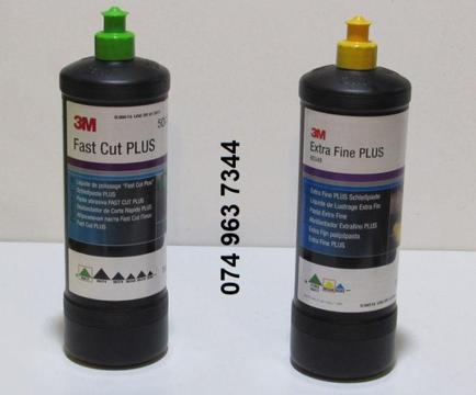3M Fast Cut Plus Green Cap & 3M Extra Fine Yellow Cap Polishing / Buffing Compound*NEW*