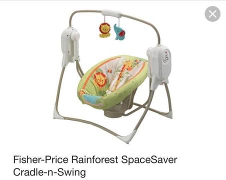 Fisher Price Baby cradle and swing