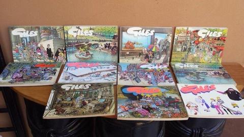 Collection of 11 old Giles comic books